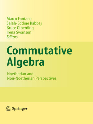 cover image of Commutative Algebra
